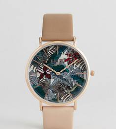 Часы с коричневым кожаным ремешком Reclaimed Vintage Inspired Hawaiian эксклюзивно для ASOS - Коричневый