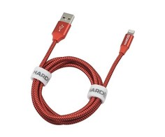 Аксессуар Hardiz Tetron MFI Lightning to USB Cable Red HRD505202