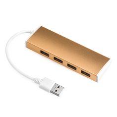 Хаб USB Greenconnect 4 ports 0.15m Bronze GCR-UH214BR