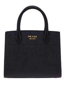 Кожаная сумка Bibliotheque Prada