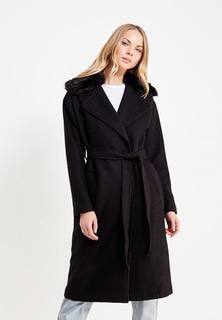 Пальто LOST INK FUR COLLAR BRUSHED MAXI COAT