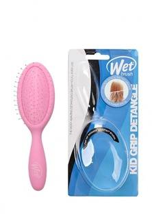 Расческа Wet Brush KID GRIP PINK для волос специально для детей (розовая)