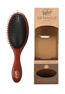Расческа Wet Brush для спутанных волос деревянная (средне-темное дерево)
