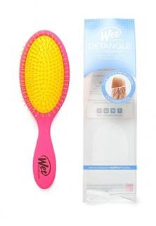 Расческа Wet Brush для спутанных волос (неоново-розовая)