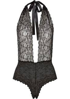 Боди открытого дизайна (черный) Bonprix