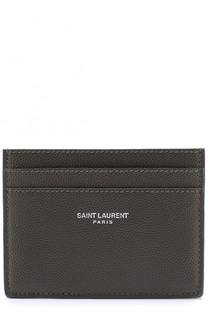 Кожаный футляр для кредитных карт Paris Saint Laurent