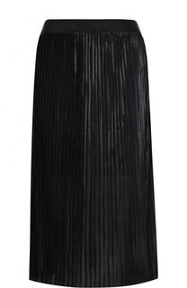 Однотонная плиссированная юбка-миди By Malene Birger