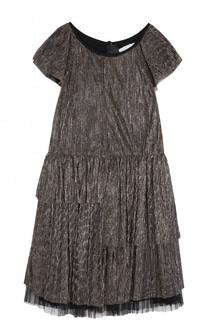 Платье с металлизированной отделкой Marc Jacobs