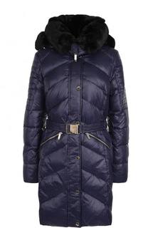 Приталенный стеганый пуховик с капюшоном MICHAEL Michael Kors