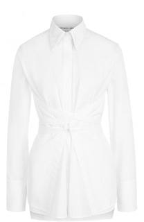 Приталенная хлопковая блуза Helmut Lang