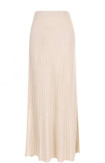 Плиссированная юбка-макси с разрезом Elizabeth and James