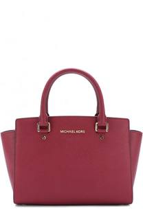 Сумка Selma Medium из сафьяновой кожи MICHAEL Michael Kors