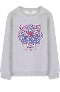 Хлопковый свитшот с вышивкой Kenzo