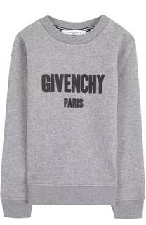 Хлопковый свитшот с логотипом бренда Givenchy
