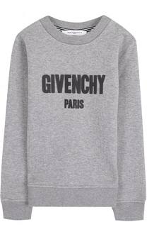 Хлопковый свитшот с логотипом бренда Givenchy