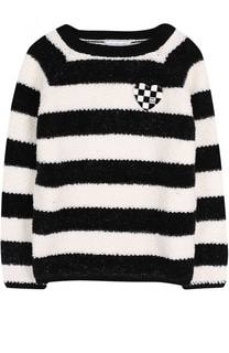 Вязаный свитер в полоску со значком Marc Jacobs