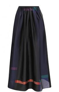 Юбка-миди с эластичным поясом и принтом Giorgio Armani