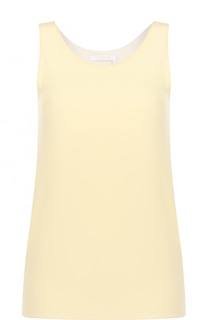 Шелковый топ с круглым вырезом Chloé