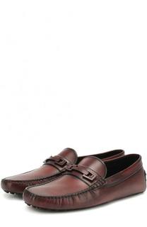 Кожаные мокасины с пряжкой Tod’s