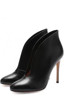Кожаные ботильоны Vamp на шпильке Gianvito Rossi
