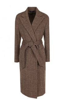 Шерстяное пальто с карманами и поясом Polo Ralph Lauren