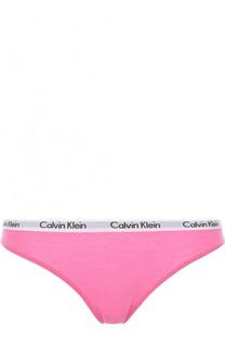 Хлопковые трусы с логотипом бренда Calvin Klein Underwear