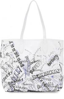 Сумка-шоппер с принтом Burberry