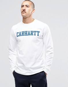 Лонгслив Carhartt WIP College - Белый