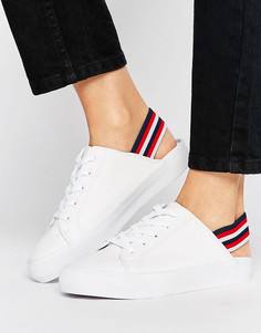 Кроссовки с ремешком через пятку ASOS DALLAS NIGHTS - Белый