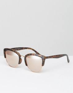 Солнцезащитные очки в черепаховой оправе River Island - Мульти