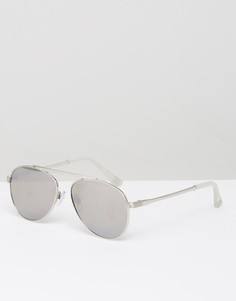 Солнцезащитные очки-авиаторы River Island - Серебряный