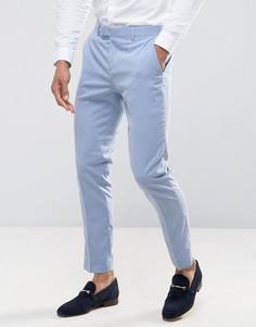 Светло-голубые брюки скинни River Island - Синий