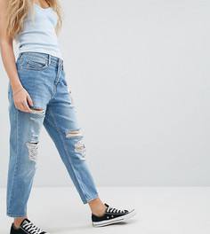Рваные джинсы в винтажном стиле River Island Petite - Синий