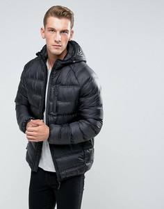 Легкая дутая куртка с капюшоном Bellfield - Черный