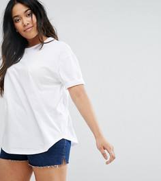 Топ с закругленным краем ASOS CURVE Ultimate - Белый