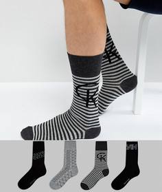 Подарочный набор с 4 парами носков Calvin Klein - Мульти