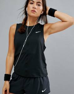 Черный топ Nike Running Dry - Черный