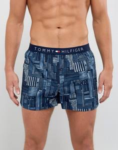 Темно-синие тканые боксеры Tommy Hilfiger - Темно-синий