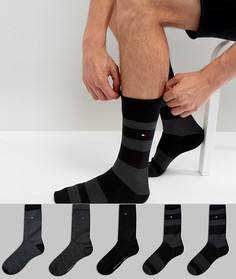 Подарочный набор из 5 пар носков Tommy Hilfiger - Черный