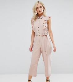 Комбинезон с рюшами River Island Petite - Розовый