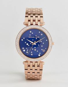 Часы со звездами на циферблате Michael Kors MK3728 Darci - Золотой