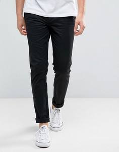 Черные зауженные чиносы River Island - Черный