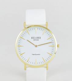 Часы с белым кожаным ремешком Reclaimed Vintage Inspired эксклюзивно для ASOS - Белый