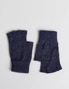 Джинсовые перчатки без пальцев ASOS - Темно-синий