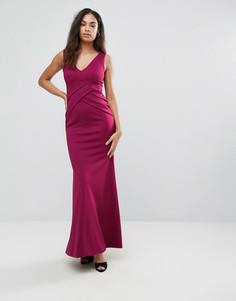 Платье макси с глубоким вырезом Jessica Wright - Красный