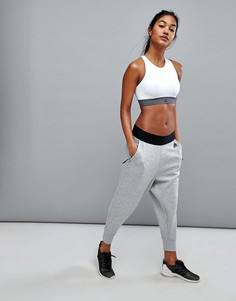 Серые штаны adidas - Зеленый