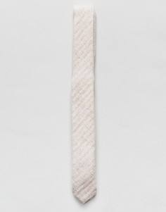 Галстук из ткани с добавлением шерсти Noak - Светло-серый