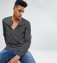 Рубашка классического кроя с принтом ASOS TALL - Черный