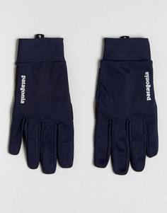 Темно-синие ветрозащитные перчатки Patagonia - Темно-синий