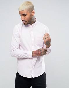 Розовая оксфордская рубашка классического кроя River Island - Розовый